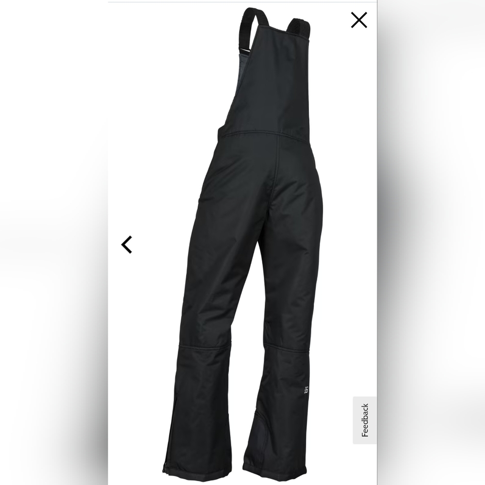 WOMEN'S Arctix Essential Black Insulated Snow Bib Overalls (Small)(31L)☃️ - Picture 2 of 16
